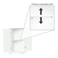thumbnail image 5 of RiverRidge Brookfield 2-Door Corner Bathroom and Laundry Cabinet Storage Organizer - White, 5 of 8