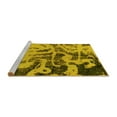 thumbnail image 2 of Ahgly Company Machine Washable Indoor Square Persian Yellow Bohemian Area Rugs, 7' Square, 2 of 4