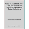 Notes on Aci318-95 Building Code Requirements for Structural Concrete With Design Applications [Paperback - Used]