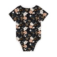 thumbnail image 2 of Daiia Lilies Flowers Printed Unisex-Baby Short Sleeve Onesies Bodysuits Baby Climbing Clothes Soft and Comfortable Romper with Expandable Shoulder Design-6 Months, 2 of 8