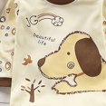 thumbnail image 4 of HFHAPW Boys Girls Pajamas Pjs Toddler 2 Piece Sleepwear Kids Clothes Set Long Sleeve Fall Winter Set, 4 of 6