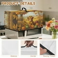 thumbnail image 7 of Whosucclay Highland Cattle Pumpkin Sunflower Print Microwave Oven Universal Dust Cover, Heat-Resistant, Waterproof Microwave Oven Cover, Anti-Oil-Staining Easy to Clean Kitchen Appliance Covers-S, 7 of 7