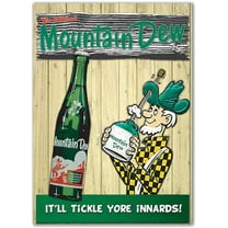 Tin Sign Vintage Chic Art Decoration Poster Mountain Dew for Home Bar Cafe Farm Store Garage or Club 12" X 8"