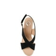 thumbnail image 5 of Brinley Co. Womens Crisscross Wedge Sandal, 5 of 7