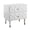 White, variant on Riverbay Furniture 2 Drawer Geo Texture Nightstand in White