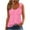 Hot Pink, variant on Karight Women Loose Fitting Tank Tops Casual Summer Ladies Scoop Neck Sleeveless Shirts