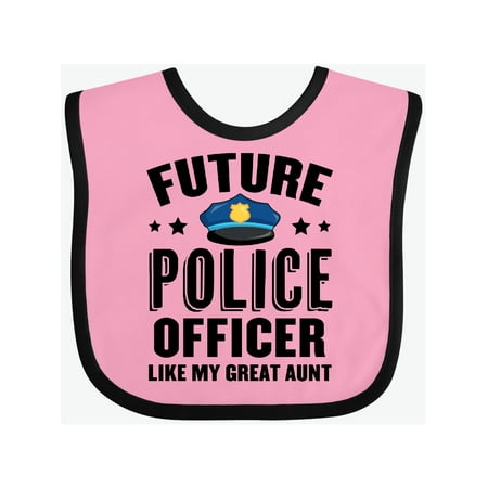 

Inktastic Future Police Officer Like My Great Aunt Gift Baby Boy or Baby Girl Bib