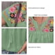 thumbnail image 5 of Tops de blusa bordada de verano para mujer, Tops de mujer bordados de manga corta para mujer Tops de blusa bordada de manga corta para mujer Diseño fácil de usar, 5 of 6