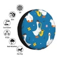 thumbnail image 4 of Logiee Cartoon Goose Print Spare Tire Cover, Universal Wheel Protectors,Waterproof Dust-Proof UV Sun Wheel Tire Cover,Fit for SUV, RV, Travel Trailer, Truck-16 inch, 4 of 6