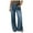 Blue, variant on MYShe Jeans Women Women's Casual High Waisted Jeans Stretch Wide Leg Loose Denim Pants with Pockets Dark Blue XXL