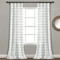 thumbnail image 2 of Lush Decor Ombre Stripe Window Curtain Panels - Yellow/Gray - 108 x 40, 2 of 11