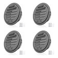 thumbnail image 1 of 4X Rejillas de Ventilación de Acero Inoxidable 304 de 4 Pulgadas, Cubierta de Rejilla con Rejilla, Campana de Ventilación, Conducto Plano, Ventilación, Salida de Aire de Pared, 1 of 5