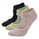 thumbnail image 2 of Calcetines de yoga de algodón peinado para mujer, sin espalda, antideslizantes, profesionales, para yoga, deportes, baile, pilates y fitness, 2 of 6