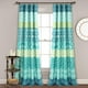 thumbnail image 1 of Par de 52 Pulgadas de Ancho x 84 Pulgadas de Largo, Azul y Verde, Cortinas filtrantes de luz para recámara, Cortinas Bohemias, decoración, 1 of 7