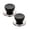 Black, variant on VMWMSSR 2Pcs Pot Lid Knob Replacement, Heat Resistant Universal Glass Lid Top Handle, Anti-Scratch Stainless Steel Base Pan Cover Knob For Home Kitchen Cookware(Black-2PCS)