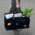 thumbnail image 7 of Constellation Large Foldable Oxford Cloth Laundry Basket Beach Bag Shopping Basket Grocery Bags, 7 of 7