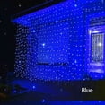 thumbnail image 3 of LINLIN Solar Curtain Light, 3m x 2m 200 LED 8 Modes Remote Control Waterproof Solar Fairy Lights Outdoor Curtain String Lights for Gazebo Patio Party Festival Decorations, 3 of 7
