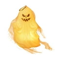 thumbnail image 2 of Glowing Halloween Ghost Decor - LED Light Up Ghost Figurine for Indoor Spooky Decor - White Gothic Ghost Night Light for Home, Party & Tabletop Displays, 2 of 4