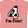 thumbnail image 4 of Inktastic 4 Year Old Soccer Party 4th Birthday Boys or Girls Toddler T-Shirt, 4 of 5