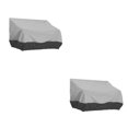 thumbnail image 2 of bedienty Chair Cover Furniture Storage Lounge Deep Seat Dustproof Foldable Covers Drawstring Protector Outdoor for Protection Grey + black 2Set, 2 of 6