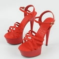 thumbnail image 4 of 2025 Spring Women Clear Heels Sexy Platform Sandals Slipper 15cm Girls Shoe for Party Club Sandals Red Black, 4 of 6