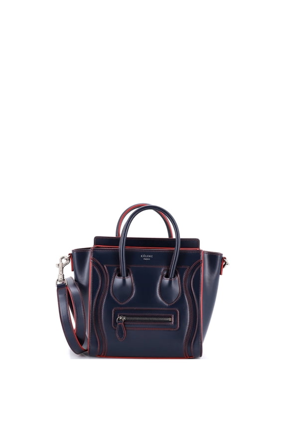 Pre-Owned Luggage Bag Smooth Leather Nano By Rebag