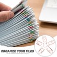 thumbnail image 5 of 150 Pcs Paper Clip Clips Bookmarker Business Card Holders Office Supplies Bookmarks Creative Novelty File Delicate, 5 of 6