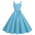 thumbnail image 2 of Icvfdpl Womens Casual Dresses Sleeveless 1950S Housewife Evening Party Prom Leisure Sundress Boho Woman Daily Wear Blue Xxl, 2 of 5
