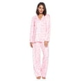 thumbnail image 2 of Casual Nights Women's Long Sleeve Rayon Button Down Pajama Set, 2 of 5
