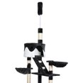thumbnail image 4 of Topcobe 94" - 102" Huge Cat Tree Tower with Sisal Scratching Posts, Ceiling High Cat Tree & Condo Scratching Post Tower, Indoor Multi-Level Cat Tree Condo Furniture Kitty Activity Center, White, 4 of 5