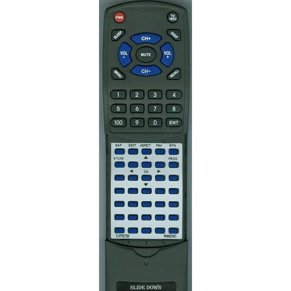 Replacement Remote for PANASONIC RTEUR7627Z90, EUR7627Z90