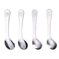 thumbnail image 1 of Acero Inoxidable Para Bebé, Cucharas Curvas Para Bebé, Bonitas Cucharas De Postre Para Uso En Interiores Y Exteriores 4 Cucharas Noticed HA037066-00, 1 of 6