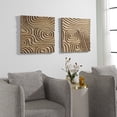 thumbnail image 5 of Uttermost Channels Coastal Pine Wood Wall Decor in Matte Natural Oak, 5 of 8