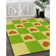 thumbnail image 2 of Ahgly Company Indoor Round Patterned Chameleon Green Area Rugs, 7' Round, 2 of 6