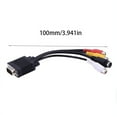 thumbnail image 5 of VGA SVGA TO S-Video 3 RCA Composite AV TV Out Converter Adapter Cable PC Cord Standard Sub-D VGA Input, 5 of 5