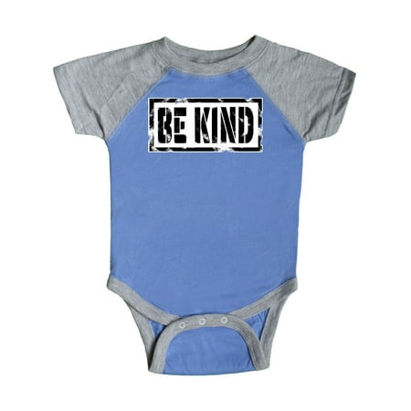 

Inktastic Be Kind Weathered Stencil in Black Gift Baby Boy or Baby Girl Bodysuit