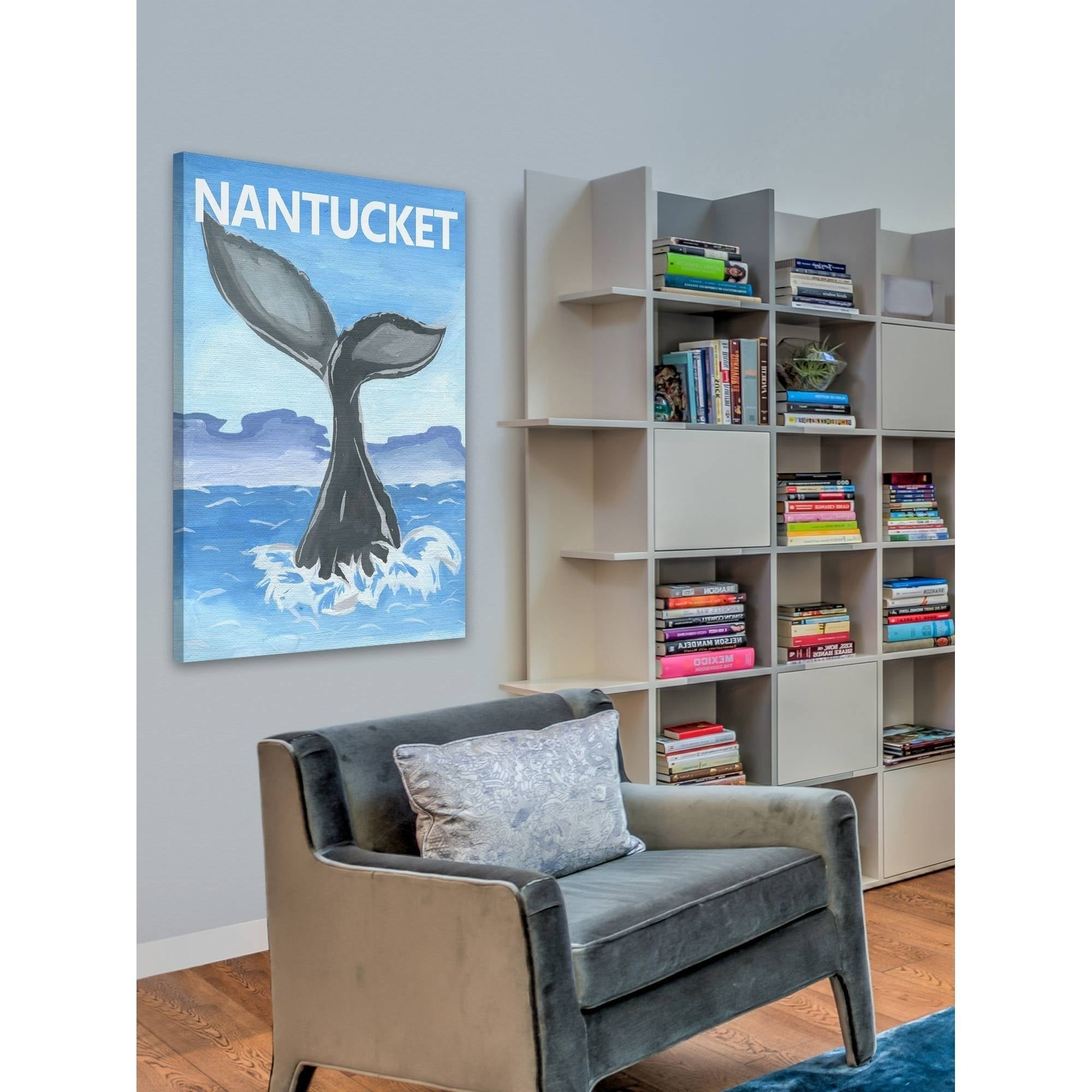 "Whale's Tale" Painting Print on Wrapped Canvas