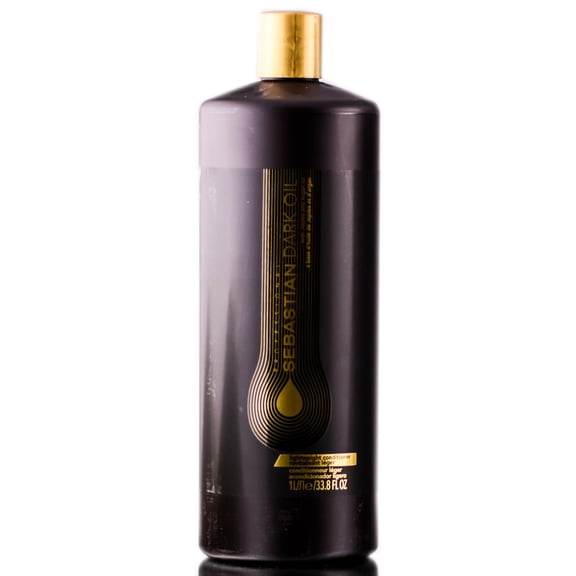 33.8 oz , Sebastian Dark Oil Lightweight Conditioner Hair, Pack of 1 w/ SLEEKSHOP Teasing Comb