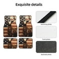 thumbnail image 4 of Vsdgher Deer American Flag Vintage Car Foot Mat Set of 4 Pieces Universal Floor Liner Car Accessories Fits Most Cars, Trucks, Vans, sedans, SUV, 4 of 7