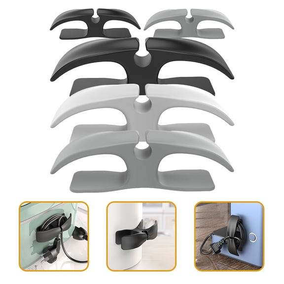 HAMPPLIES 5-Pack Cable Winder Wire Organizer, Cord Management Tool, 4.05x1.18x1.10in for Home and Office
