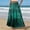 Dark Green, variant on Casual FLoral High Waist Skirts for Women Elastic A-line Frock With Pockets Light Gray L