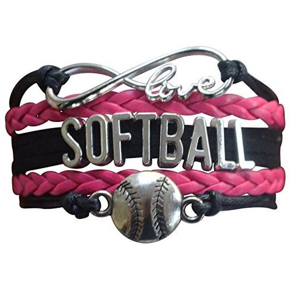 Softball Bracelet- Girls Softball Jewelry - Perfect Gift for Softball Player, Softball Teams and Softball Coaches