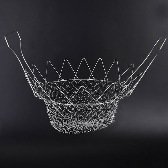 SAPCE Saving Multifuncional Fry Basket, Freying Net, Duradero Para El Hogar De Restaurantes