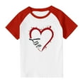thumbnail image 4 of KyCheLot Short Sleeve Shirt for Boys Girls Print Stretchy Lightweight Crewneck T Shirts Valentines Day 3-14 Years, 4 of 7