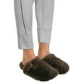 thumbnail image 2 of No Boundaries Women's Faux Fur Buckle Clog Slippers, 2 of 8
