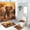 Pattern-1, variant on Elephant Shower Curtain Sets with Rugs 4 Piece Tropical African Wild Animal Forest Sunset Scenery with 12 Hooks, Bath Mat Set Bathroom Decor by Durable Waterproof Fabric, 72x72 Inch