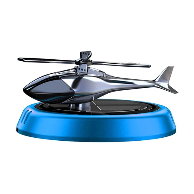 tamizeot Car Essential Oil Diffuser Rotating Helicopter Blue Model Perfume Car Diffuser Blue
