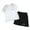 White, variant on Dsscvnef Child Boy Clothes Cute Fashion T Shirts For Boys Toddler Short Sleeve Shirt Toddler Shirts Boy Pajamas 5-6 Years Kids Clothes Boys