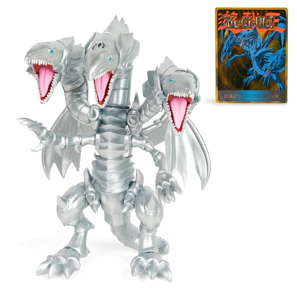 Yu-Gi-Oh! Figura de acción articulada de 7 pulgadas altamente detallada. Edición limitada que incluye una tarjeta coleccionable exclusiva The Blue Eyes Ultimate Dragon.
