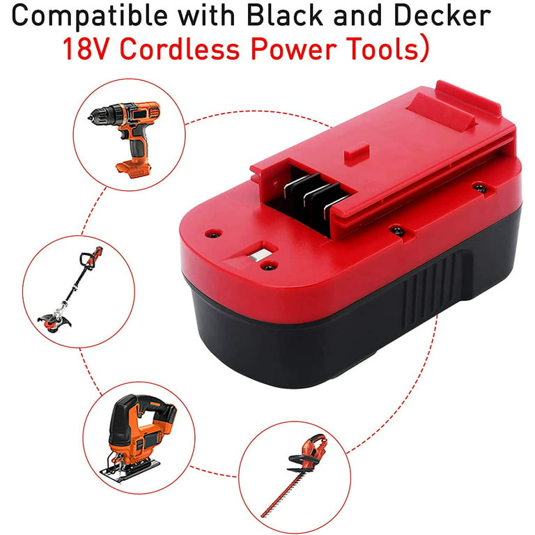 For BLACK & DECKER 18 Volt HPB18 Slide Battery or Charger HPD1800 FSB18